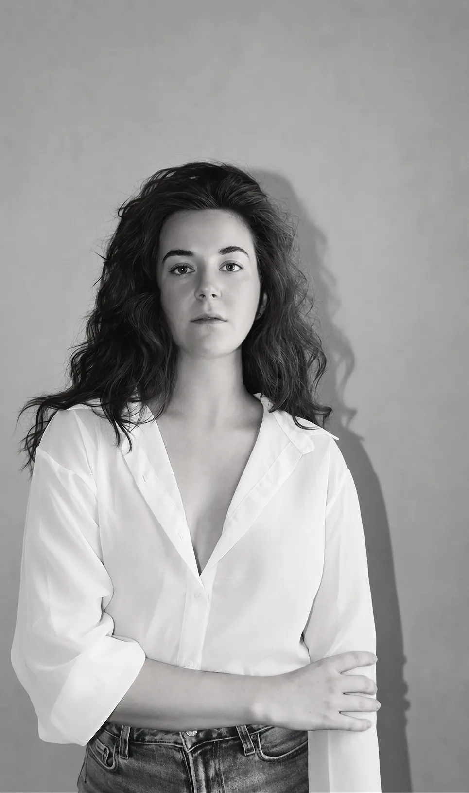 Ashlynn Kate in a black-and-white portrait.