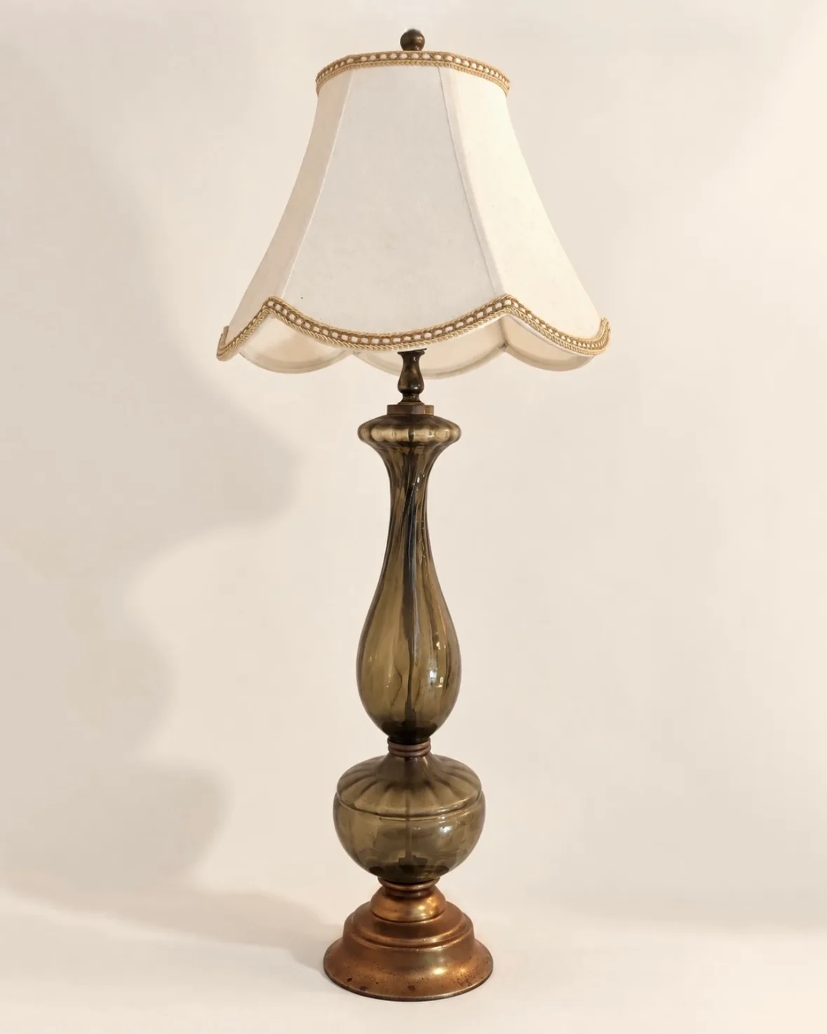 A vintage table lamp.